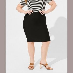 Torrid Midi Studio Luxe Ponte Pencil Skirt
